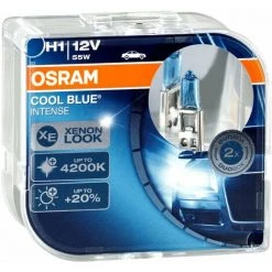 2er Set OSRAM Cool Blue Intense H1 P14.5s 64150CBI 2. Generation 4200K 12V 55W