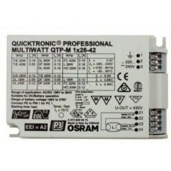 Osram EVG QTP-M 1x26-42 Multiwatt PL-C26 PL-T26/32/42 PL-L18/24/36/40 Dulux-F18/24/36 T5C22/40 TL524/39 TLD18/36