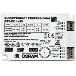 Osram - Elektronisches Vorschaltgerät - EVG - QUICKTRONIC QTP-FC 1x55 Watt 220-240V S20