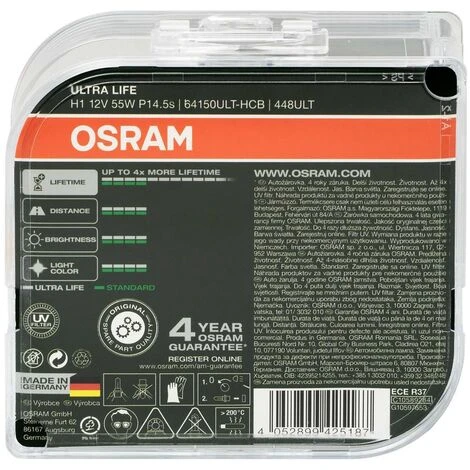 Osram Ultra Life H1 64150ULT-HCB Autolampe Duo Box 2 Osram Ultra Life H1 64150ULT-HCB Autolampe Duo Box – Bild 2