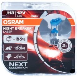 Osram Night Breaker Laser H3 64151NL-HCB 12V 55W Next Gen. (2 Stück)