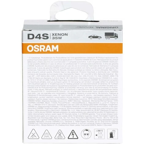 OSRAM XENARC ORIGINAL D4S HID Xenon-Brenner, OEM, 66440-1SCB, Softcover Box (1 Lampe) 4 OSRAM XENARC ORIGINAL D4S HID Xenon-Brenner, OEM, 66440-1SCB, Softcover Box (1 Lampe) – Bild 4