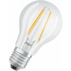 OSRAM STAR+ Dimmbare Filament LED Lampe Mit E27 Sockel, Warmweiss (2700K), 7W, 3-stufig Dimmbar Per Klick, Klassische Birnenform, Ersatz Für 60W-Glühbirne, Klar, LED THREE STEP DIM CLASSIC A