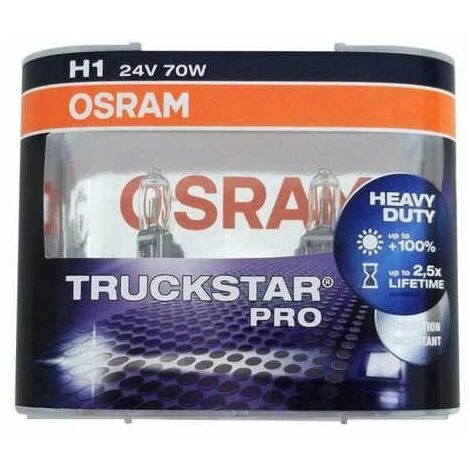 OSRAM 2 Stück H1 Truckstar Pro 64155TSP-HCB 70 Watt P14.5s 1 OSRAM 2 Stück H1 Truckstar Pro 64155TSP-HCB 70 Watt P14.5s