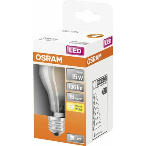 Osram LED Leuchtmittel Star A15 E27 1,5W, Warmweiß, Weiß Matt 4058075434066 Star Leuchtmittel 4058075434066 A15 2 Osram LED Leuchtmittel Star A15 E27 1,5W, Warmweiß, Weiß Matt 4058075434066 Star Leuchtmittel 4058075434066 A15 – Bild 2