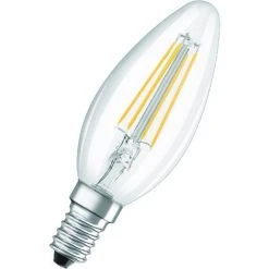Osram Parathom LED Kerzenlampe Klar E14 4 Watt 827 Warmweiß Extra
